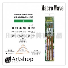 Macro Wave 馬可威 ART801速寫水彩筆系列-3支組(圓) #4